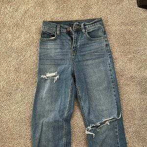 Distressed jeans